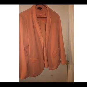Lane Bryant peach blazer